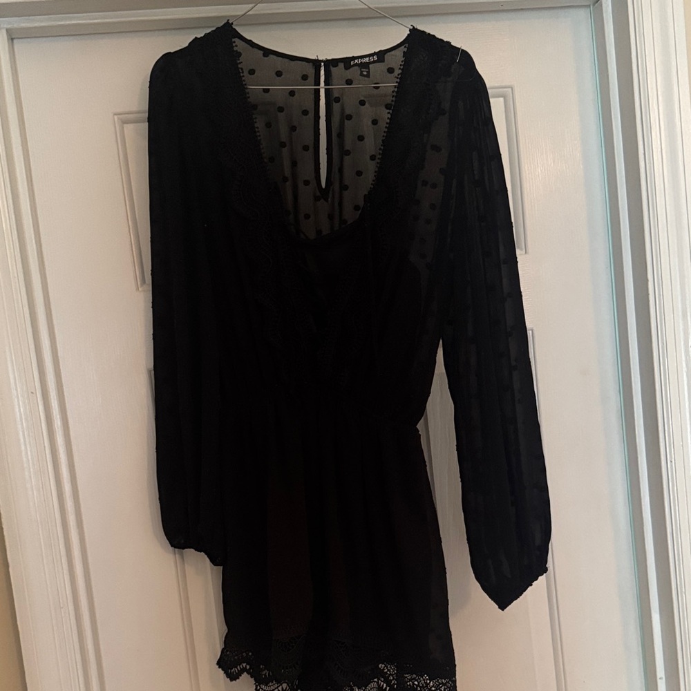 Express black romper
